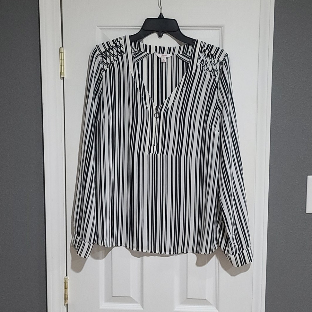 Black Stripped Blouse